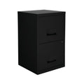 A4 2 Drawer Steel Filing Cabinet Black