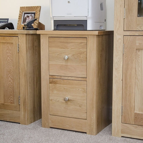 A4 2 Drawer Steel Filing Cabinet Oak Effect Trade Pack of Twenty