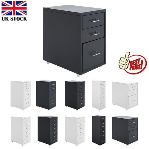 A4 3 Drawer Steel Filing Cabinet Black Trade Pack of Ten