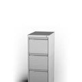 A4 3 Drawer Steel Filing Cabinet Light Grey Trade Pack of Twenty