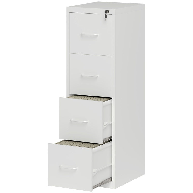 A4 4 Drawer Steel Filing Cabinet White Trade Pack of Twenty