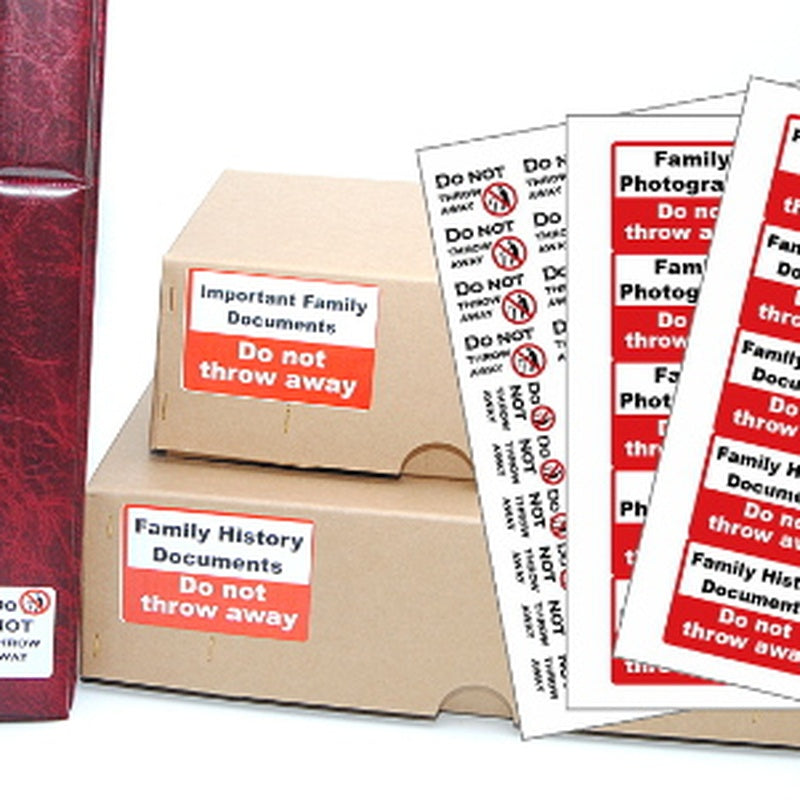 Archive Box Labels Pack