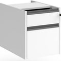 Fixed 2 Drawer Under Desk Pedestal Graphite