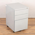 Fixed 3 Drawer Under Desk Pedestal Light Grey Trade Pack of Ten