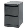Foolscap 2 Drawer Steel Filing Cabinet Black Trade Pack of Ten