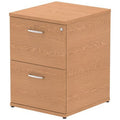 Foolscap 2 Drawer Steel Filing Cabinet Oak Effect Trade Pack of Ten