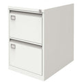 Foolscap 2 Drawer Steel Filing Cabinet White Trade Pack of Ten