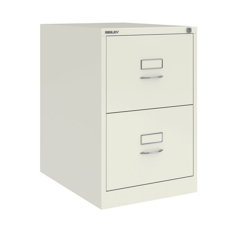 Foolscap 2 Drawer Steel Filing Cabinet White Trade Pack of Twenty