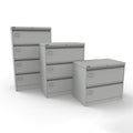 Foolscap 3 Drawer Steel Filing Cabinet Light Grey Trade Pack of Twenty