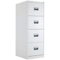 Foolscap 4 Drawer Steel Filing Cabinet White Trade Pack of Ten