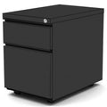 Mobile 2 Drawer Under Desk Pedestal Black Trade Pack of Ten