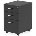 Mobile 3 Drawer Under Desk Pedestal Black Trade Pack of Ten