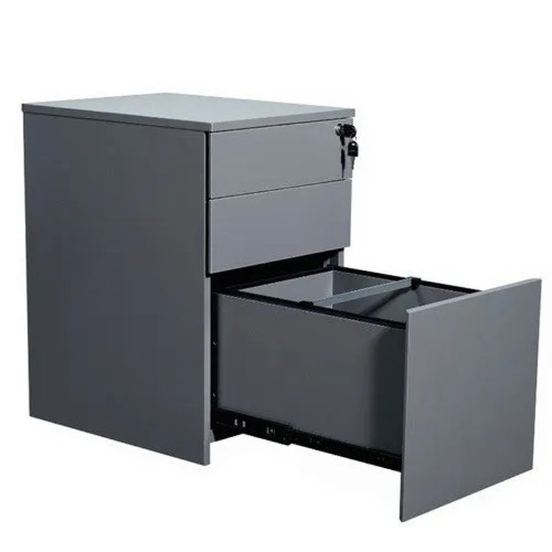 Mobile 3 Drawer Under Desk Pedestal Graphite