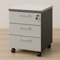 Mobile 3 Drawer Under Desk Pedestal Light Grey Trade Pack of Ten