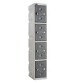 Wet Area Plastic Locker 4 Door Trade Pack of Five